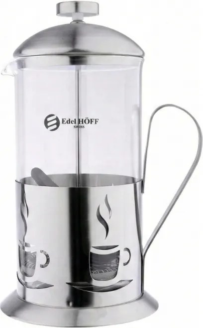 Elegáns French Press kávéfőző 800ml rozsdamentes acélból