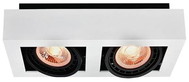 Fehér mennyezeti lámpa fém búrával 34x18,5 cm Loid – GTV