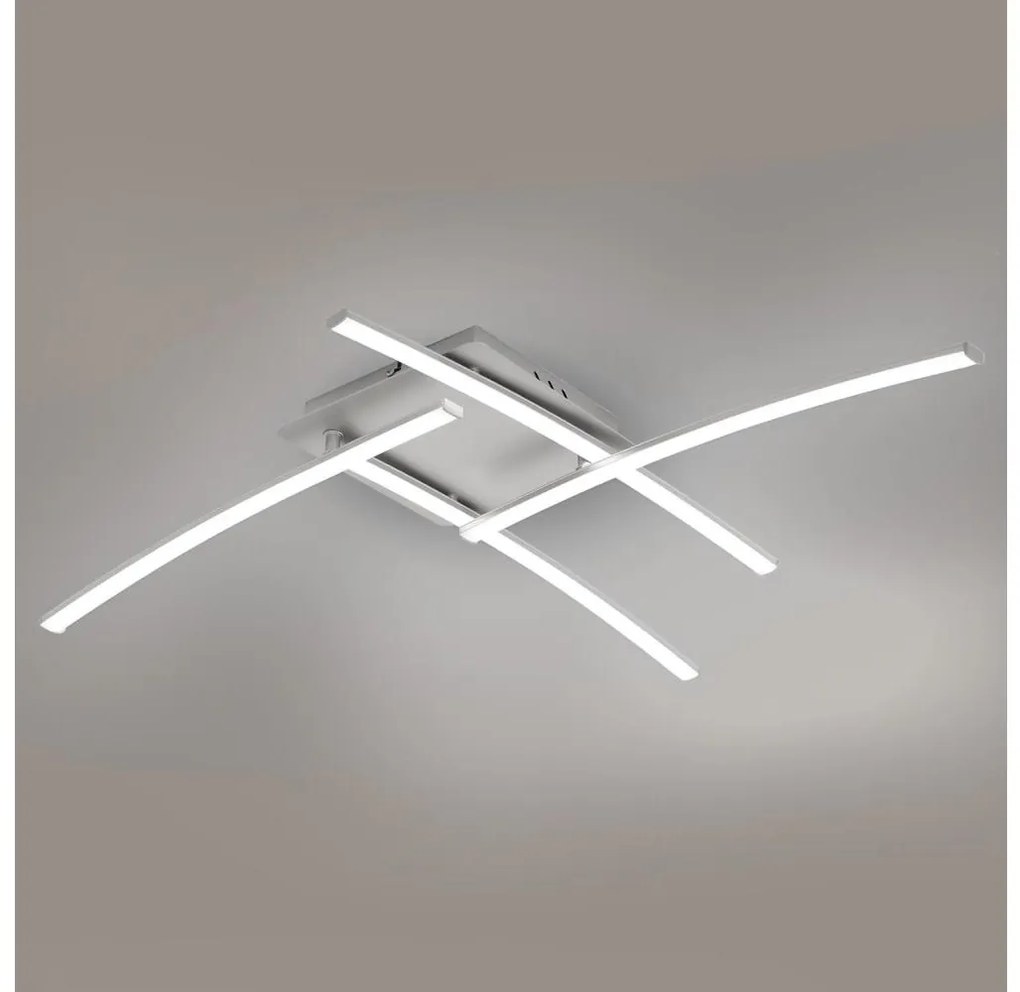 Brilagi - LED mennyezeti lámpa STRIPES LED/32W/230V ezüstszínű BRMX7028-4C-2/SN