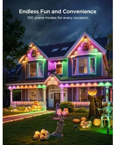 Govee - LED RGBIC Szalag Downlights 30m Wi-Fi Matter IP67