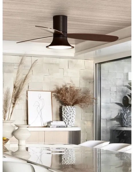 Lucci Air 210663 - LED Dimmelhető ventilátor LUSSO 1xGX53/18W/230V barna + távirányító