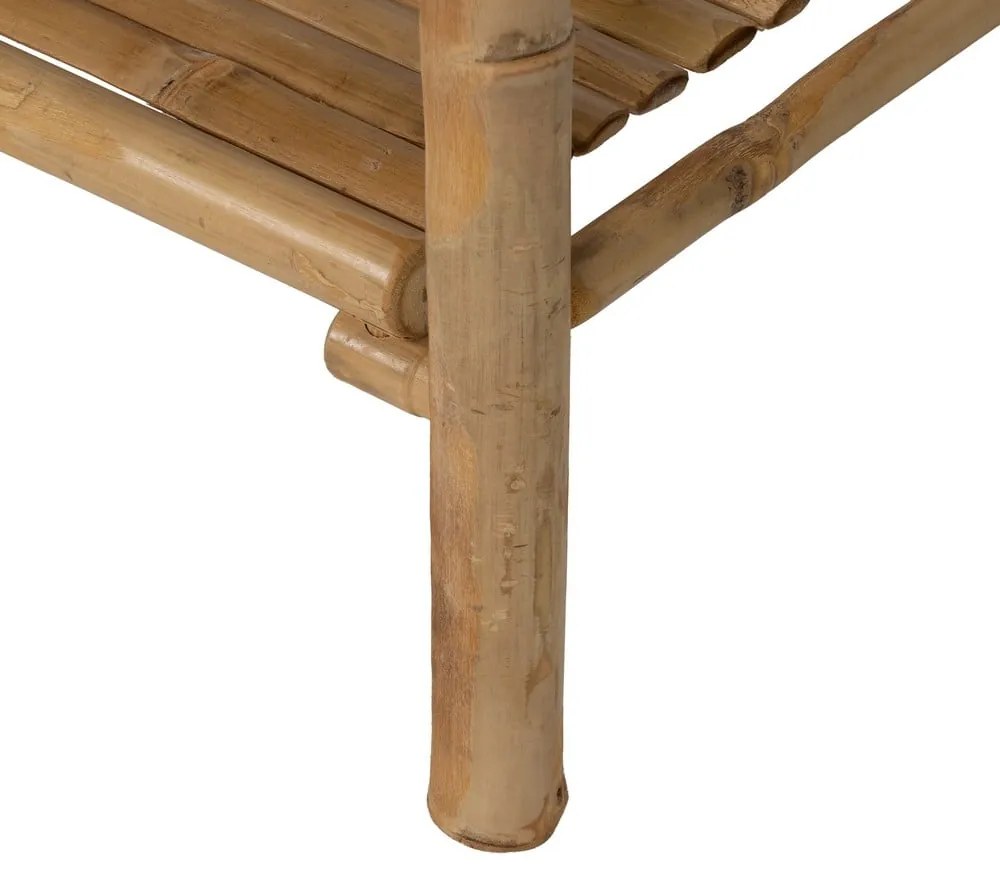 Natúr színű bambusz polcos állvány 61x104x34 cm Manali – Ixia