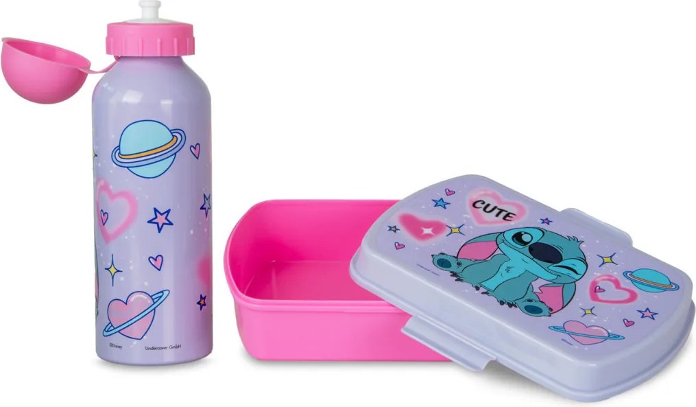 Disney Lilo és Stitch, A csillagkutya This World szendvicsdoboz + alumínium kulacs szett
