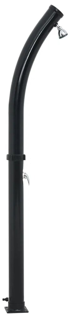 Fekete szolárzuhany 214 cm 20 L