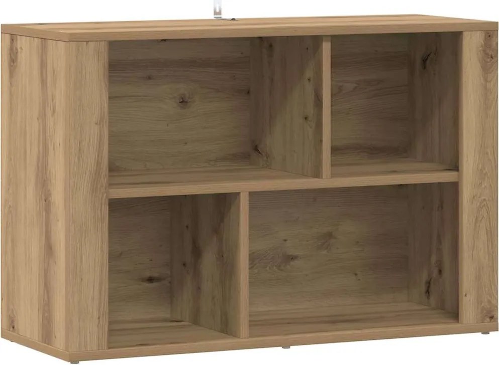 vidaXL Széf Artisan tölgy 80 x 30 x 53 cm Faanyag