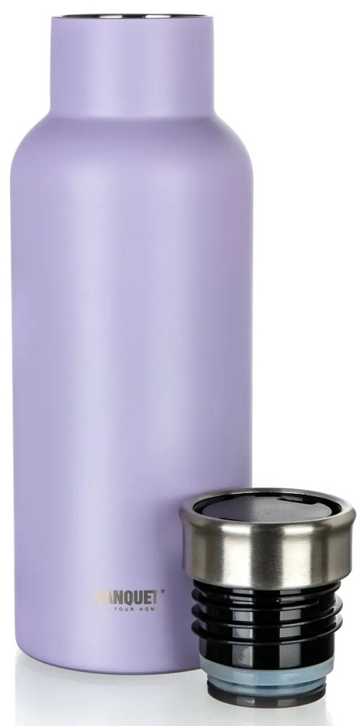 CALA rozsdamentetlen acél termosz 450 ml, lila