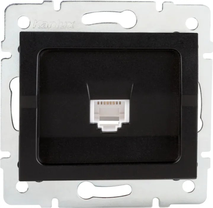 Kanlux fekete fali internetcsatlakozó
