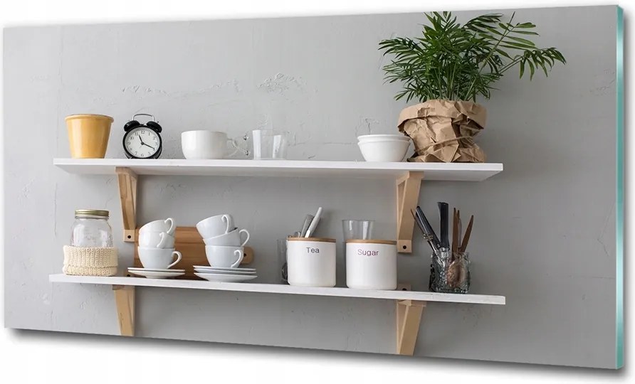 Fotótapéta üvegfalra Díszek a polcon 100x50