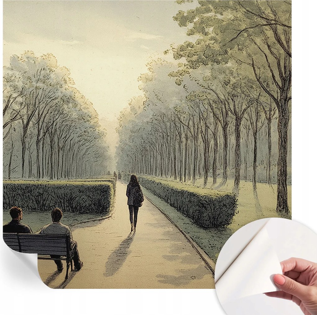 Öntapadós Stílusos Dekoratív Fotótapéta Park nyugalom 250x250 cm