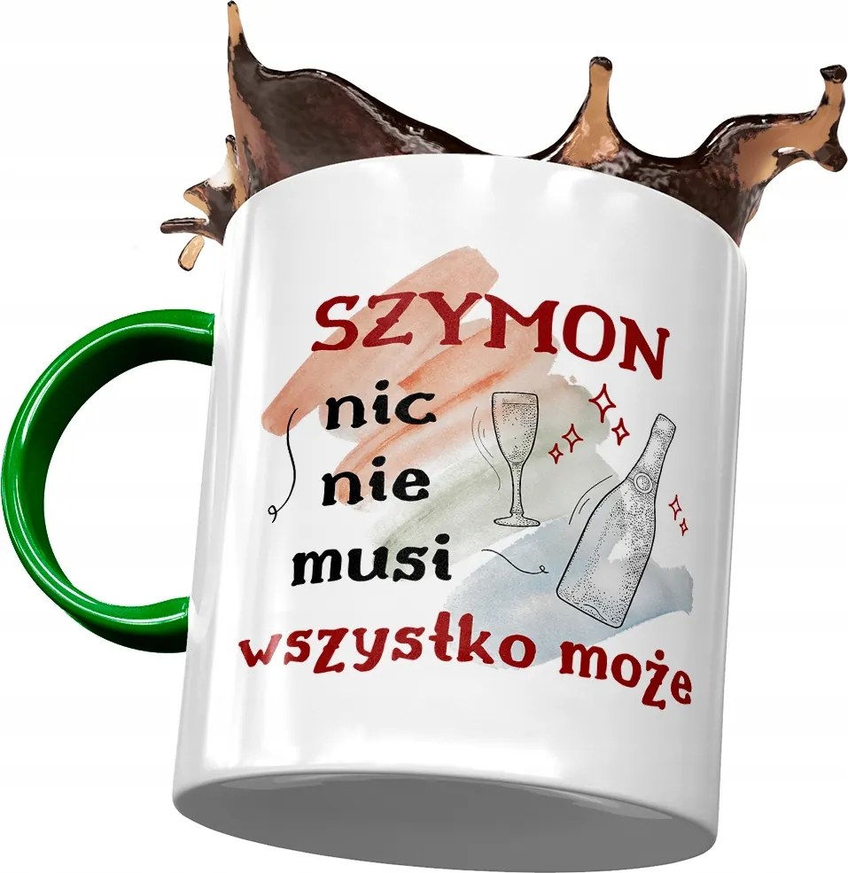 Zöld Bögre Simon Simek Kollégáknak Ajándék Nyomtatott Fotóval