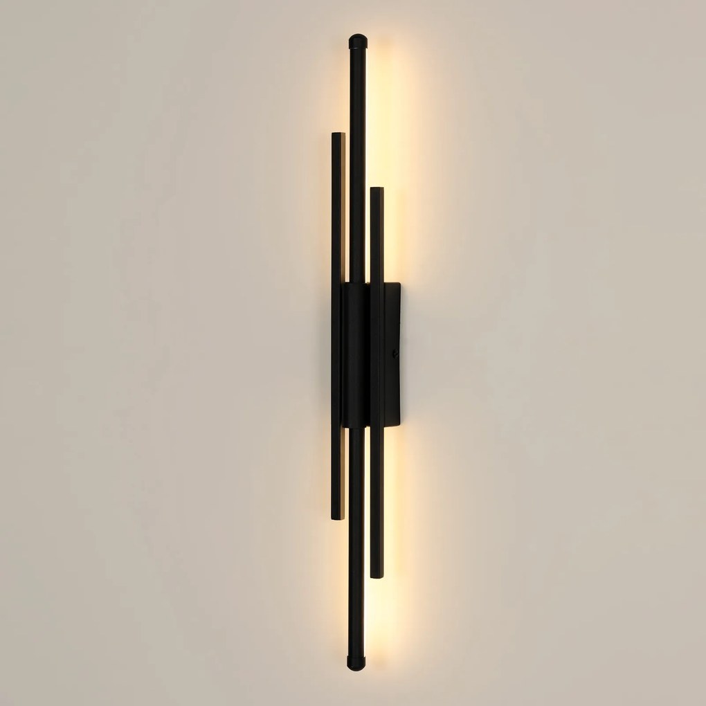 Kinkiet Led Falilámpa Fekete Belső Téri Modern Loft Nappali 8W 3000K