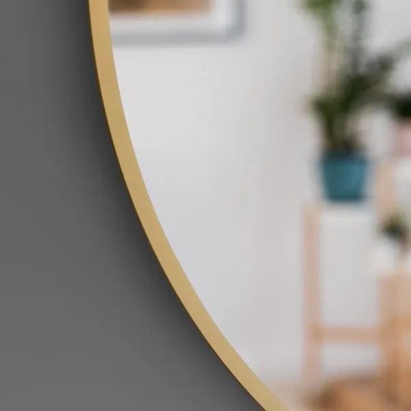 Baltica Design - BRIGHT LED tükör háttérvilágítással 15W/230V 4500K Ø 90 cm IP65 arany