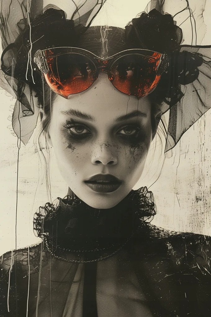 Canvas Vászonkép Portré Noir Art Deco Glamour Retro Nő 80x120