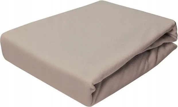 Gumis Jersey Lepedő 180X200 Cappuccino