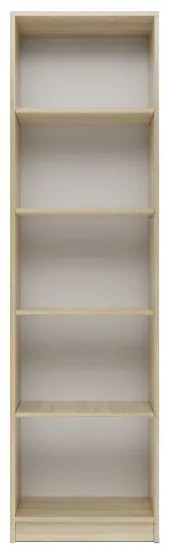 Odell R50 polcos szekrény, könyvtartó, 50x181x30 cm, sonoma