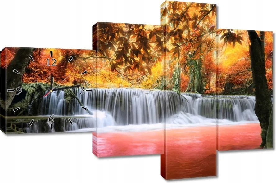 Falióra 100x70 Narancssárga vízesés