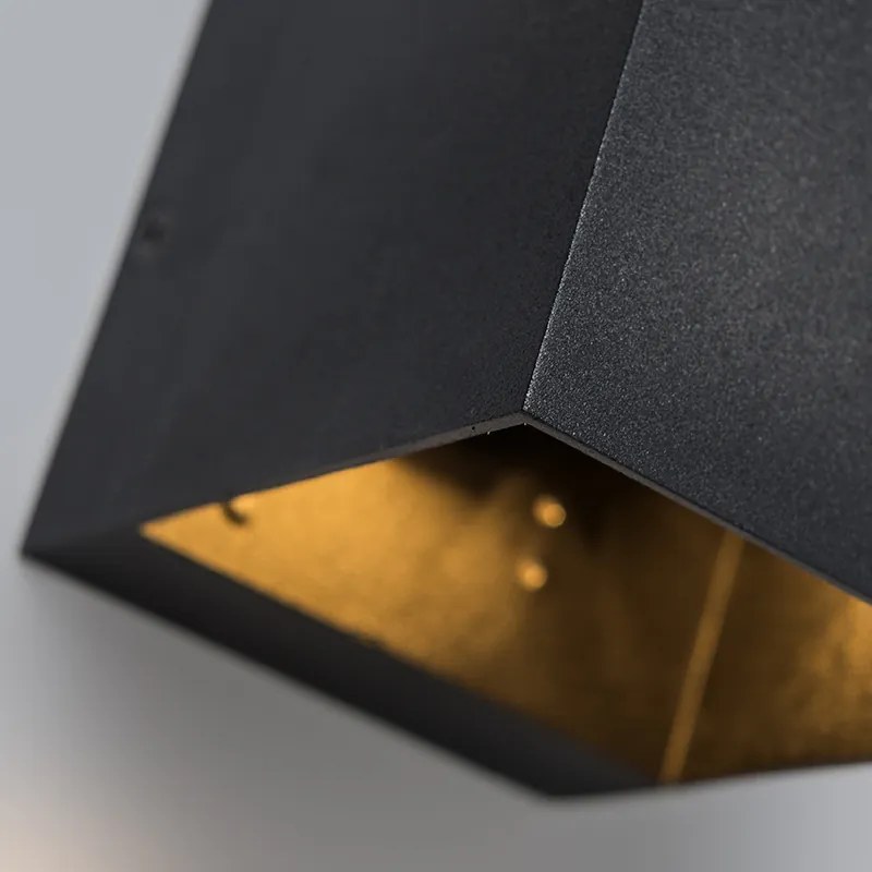 4 db modern fekete fali lámpa készlet - Transfer