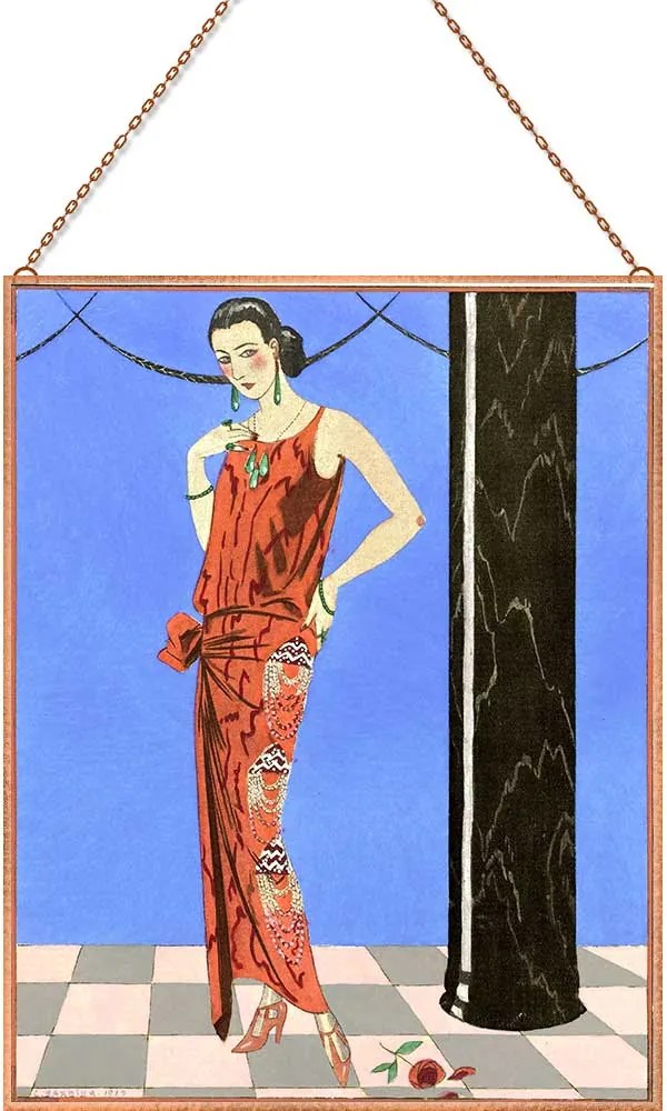 George Barbier - Gazette du Bon Ton üvegkép, falikép