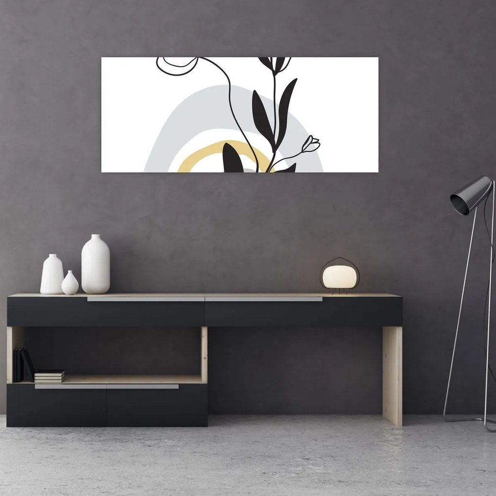 Kép - Virágok vázában N⁰1 (120x50 cm)