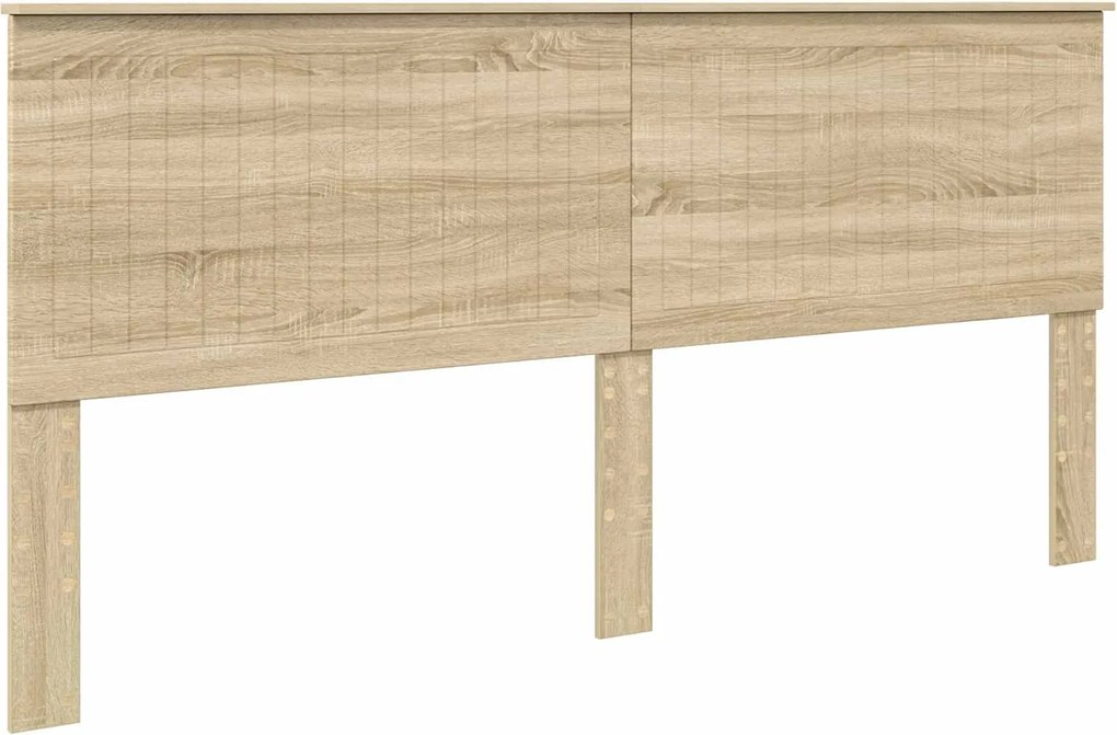 vidaXL Fejtámla fejtámlával Sonoma tölgy 200 cm Faanyag