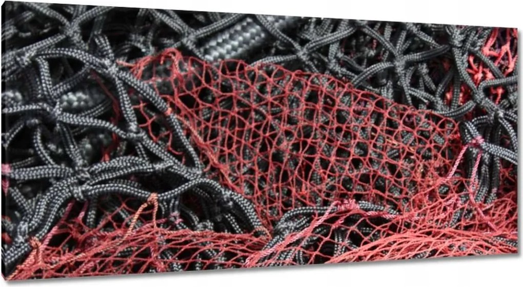 Vászonkép 115x55 Vörös halászháló