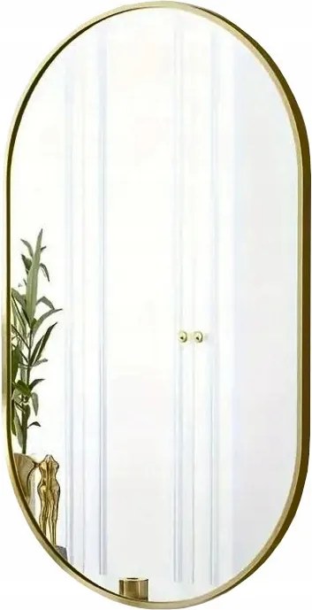 Atos fali tükör ovális keret fém 400 x 750 mm