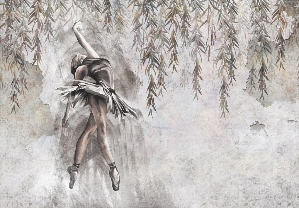 Fotótapéta Akvarell Balerina Tánc Grácia Elegancia 368x254 +ragasztó