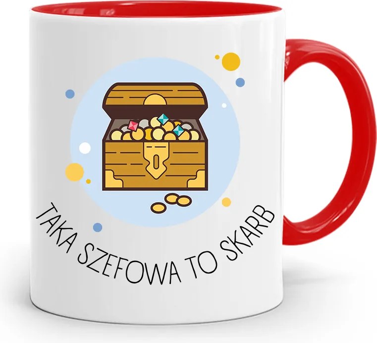 Piros Bögre A Főnöknek Egy Ilyen Főnöknő Egy Kincs, fényképes nyomtatással