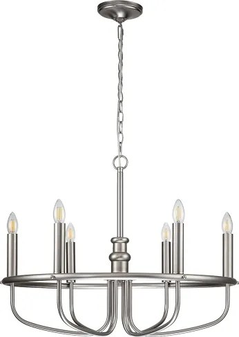 Kichler KL-CAPITOL-HILL6-BN-láncos csillár CAPITOL HILL 6xE14/40W/230V króm