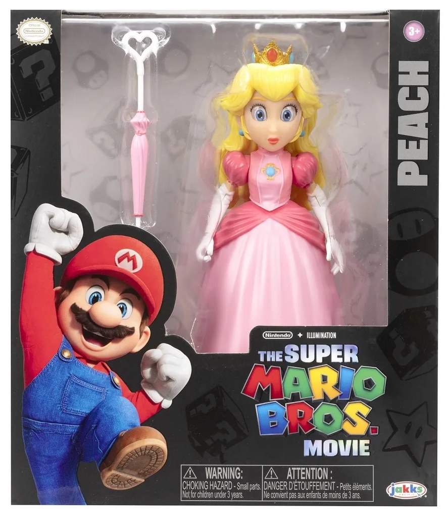 Super Mario Movie Peach figura, 13 cm
