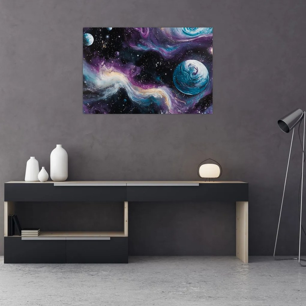 Kép - Festett univerzum (90x60 cm)