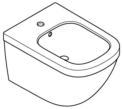 GROHE 39208000 - Falra szerelhető bidé EURO CERAMIC 540 × 375 mm kerámia/fehér