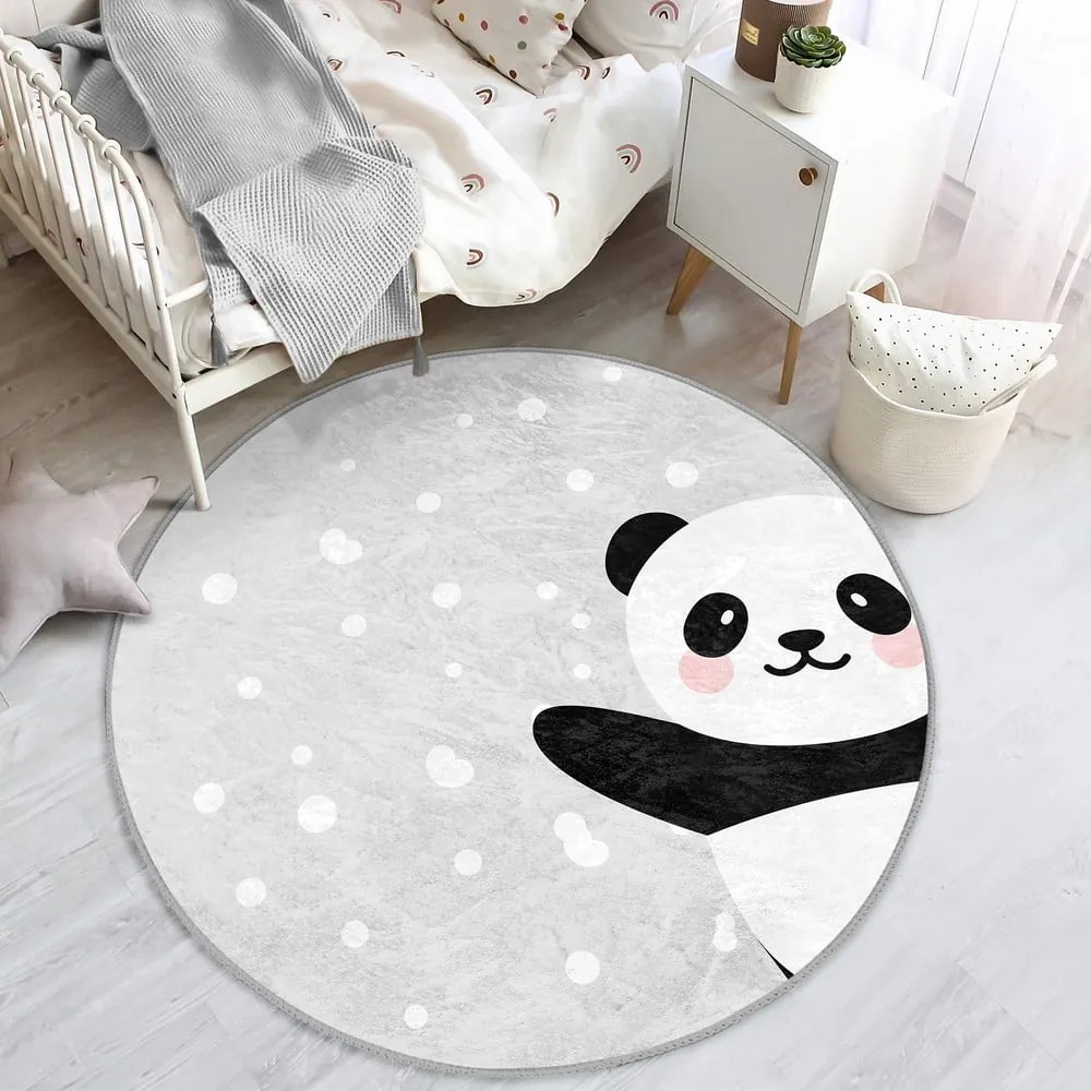 Világosszürke gyerek szőnyeg ø 80 cm Comfort – Mila Home