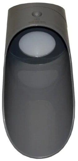 LED Napelemes érzékelős fali lámpa PALESA LED/1W/3,7V IP65 1800 mAh szürke