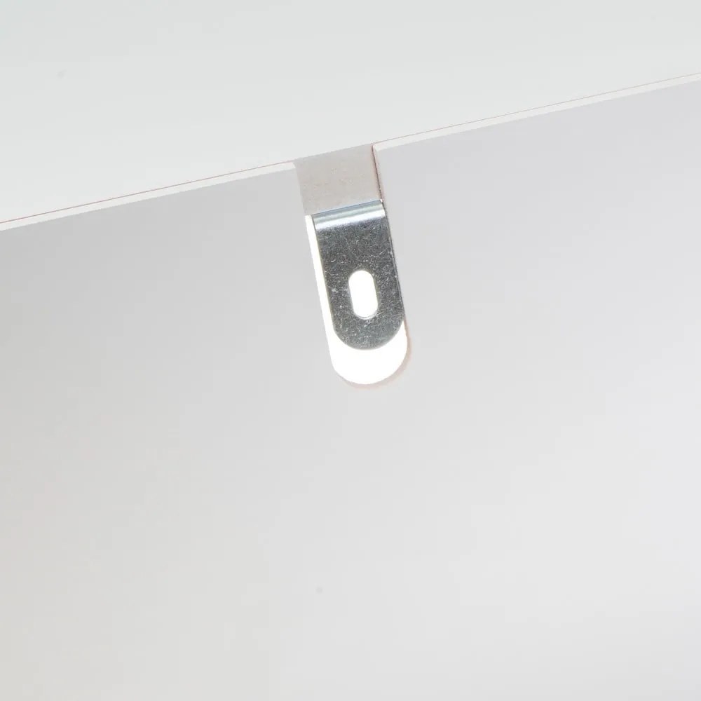 Piros-fehér könyvespolc 76x70 cm – Casa Selección