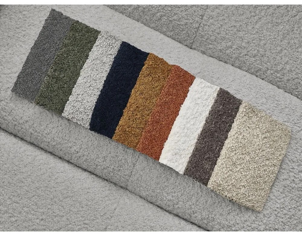 Világosszürke kárpitozott ágyneműtartós franciaágy ágyráccsal 160x200 cm Mont Blanc – Bobochic Paris