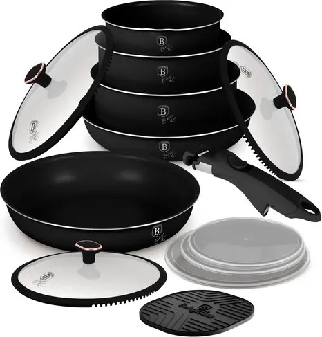 BerlingerHaus 13 részes edénykészlet Black Rose Collection (BH/8419)