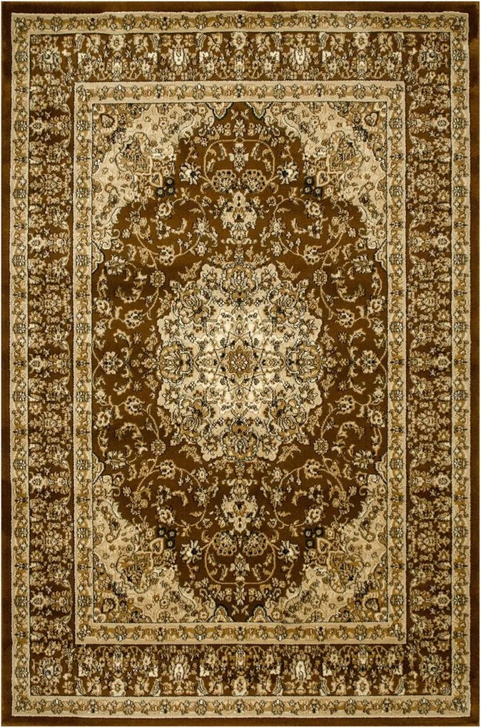 Díszszszőnyeg Nappaliba Sűrű Vastag Gyapjú Krém Bézs Rose 200x290 cm