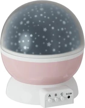 Atmosphera - LED gyerek projektor 3xAA rózsaszín