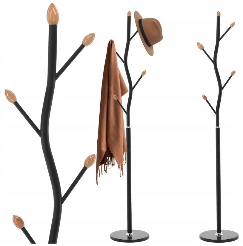 Aldotrade BUNGUND álló fogas 170 cm, fekete