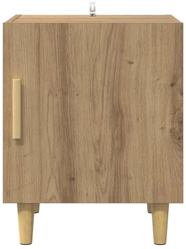 vidaXL Éjjeliszekrény 2 pcs Artisan tölgy 40 x 40 x 50 cm Faanyag