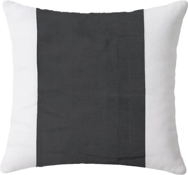 Polipamut párnahuzat TIRSO POLY 45x45 cm, szürke-fehér