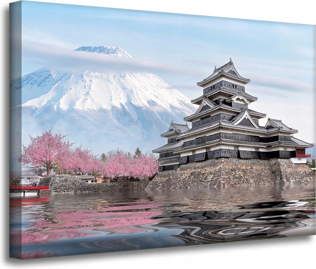 Vászonkép Természet Házikó a Fudzsinál 70X50 cm