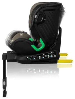 Lionelo HARMONY i-Size 40-150 cm forgatható autósülés alapzattal, fekete/olíva