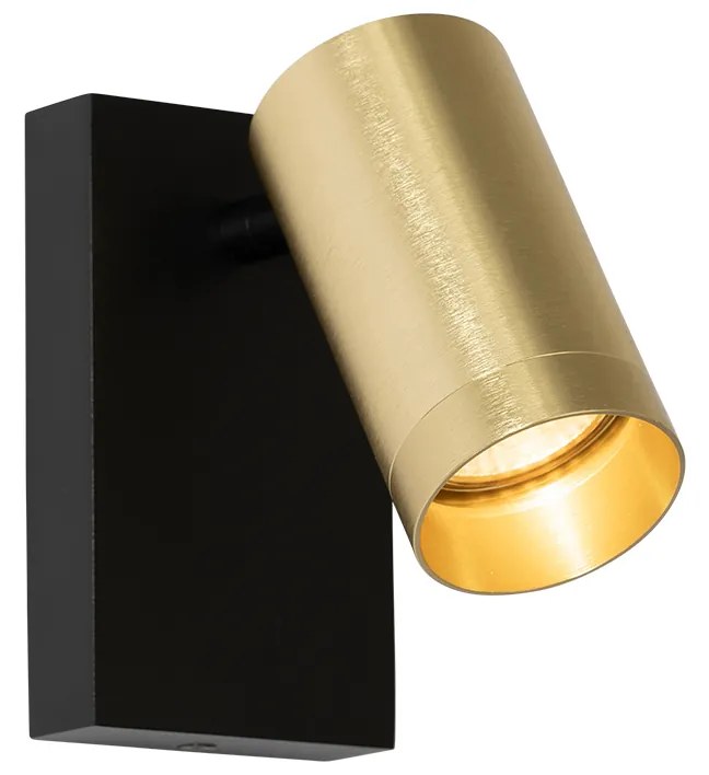 Fali lámpa fekete arannyal állítható kapcsolóval - Jeana Luxe