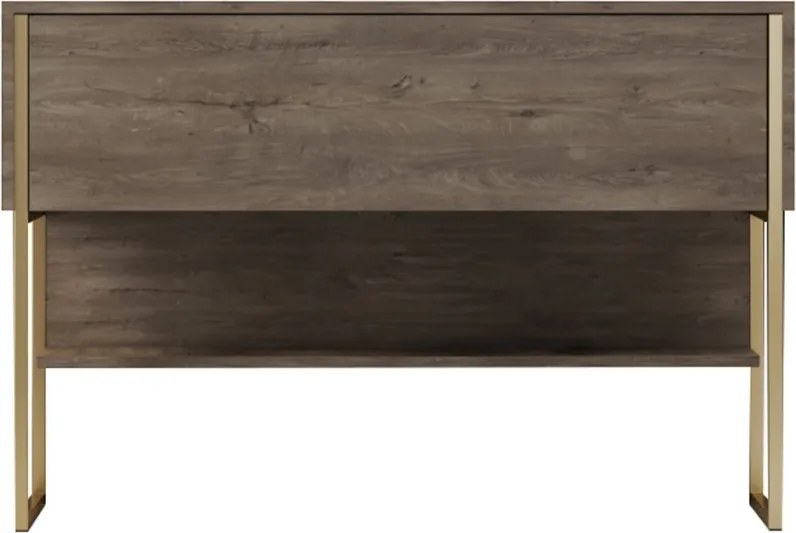 Komód, arany-dió, 120 cm