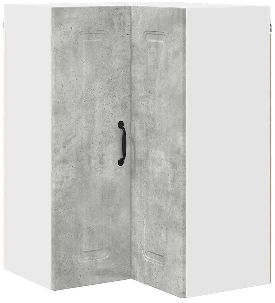 Fali konyhaszekrény Beton Szürke 57 x 57 x 80 cm Faanyag