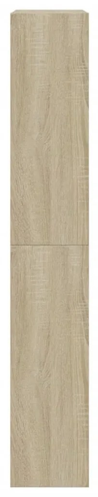 sonoma tölgy színű szerelt fa cipőszekrény 60 x 21 x 125,5 cm