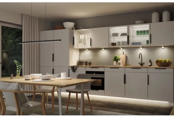 Paulmann 79693 - LED/42W Dimmelhető csillár zsinóron LENTO 230V fekete