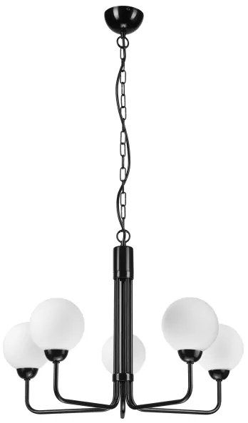 Csillár láncon TIFFY 5xG9/5W/230V fekete